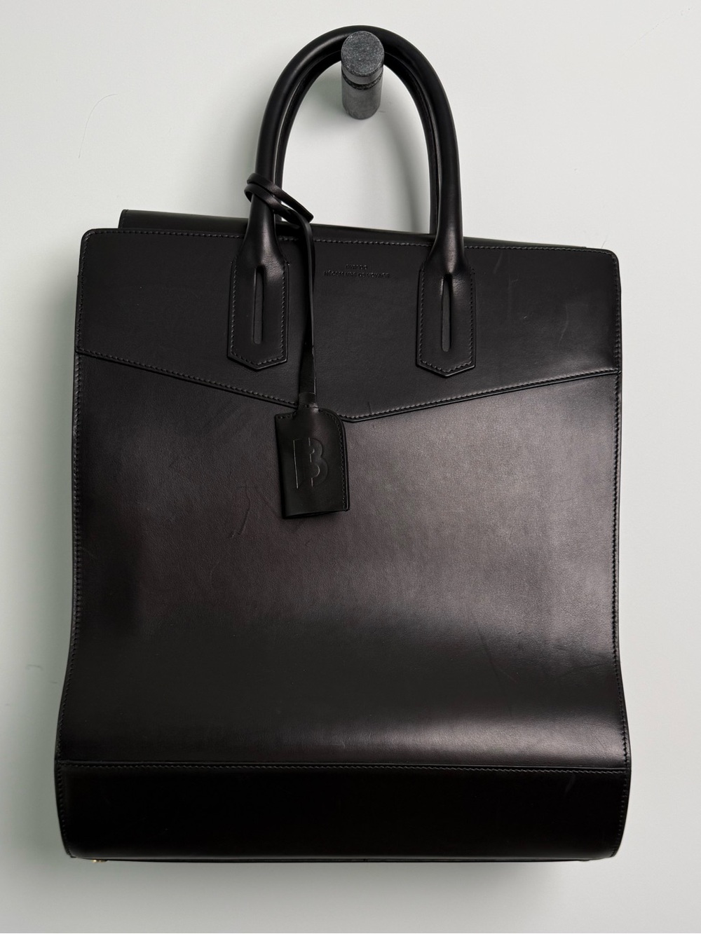 $1.6k Byredo Nécessaire de Voyage Leather Tote Bag Large Black Italy Rare - Picture 3 of 15